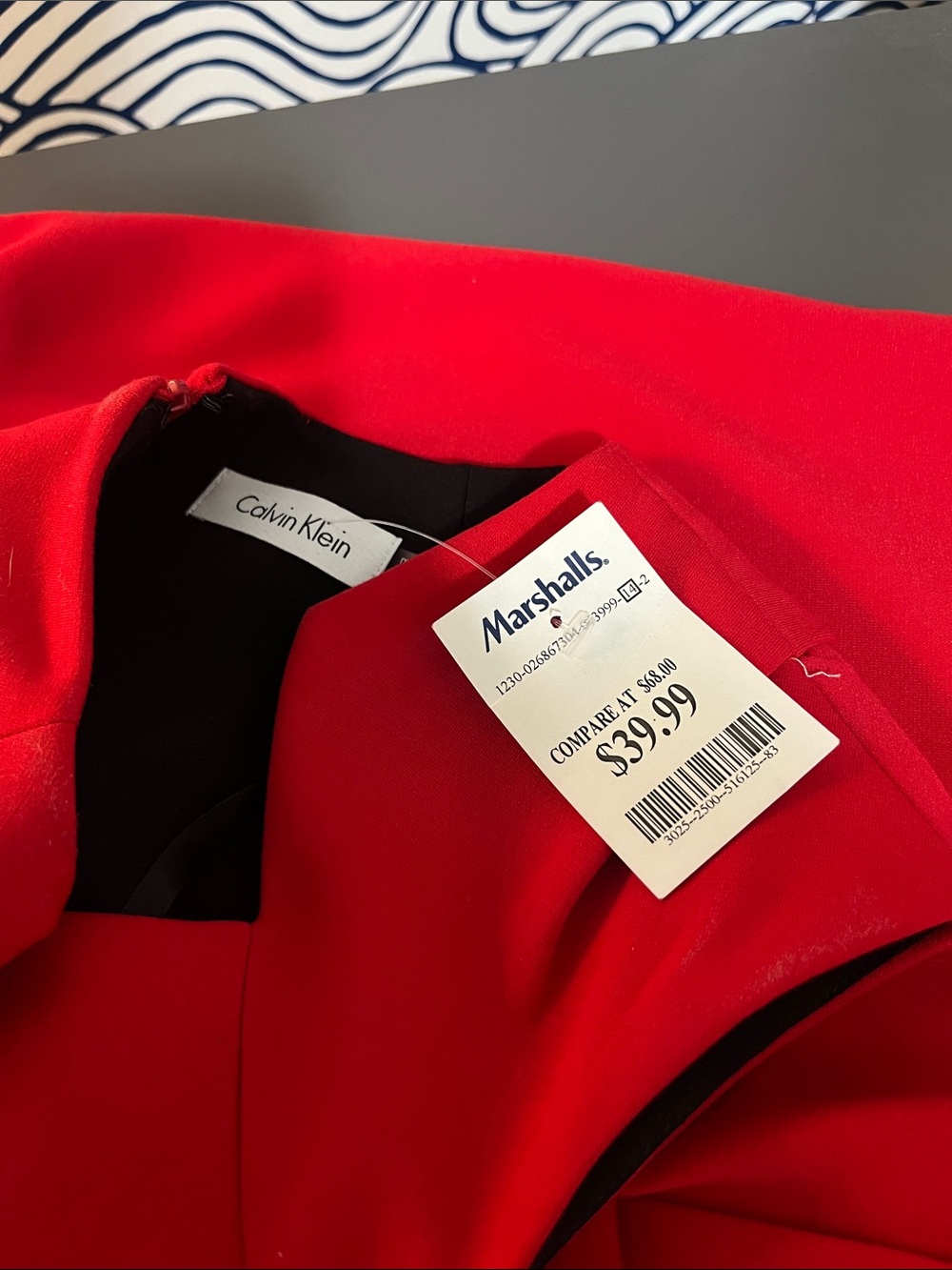 Calvin Klein Red Midi Sheath Dress - Picture 7 of 8